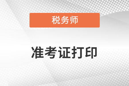 重庆市永川区注册税务师准考证打印入口是什么呢？