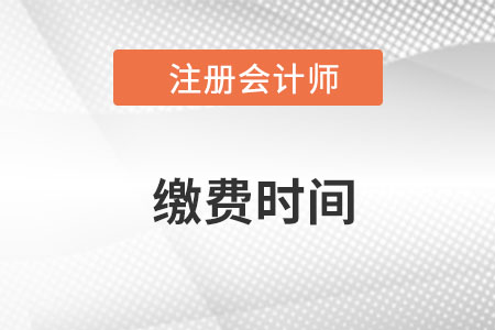 重庆市江津区注册会计缴费时间是什么时候？