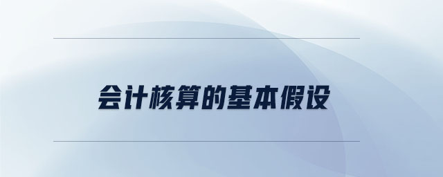 会计核算的基本假设 会计核算的基本假设