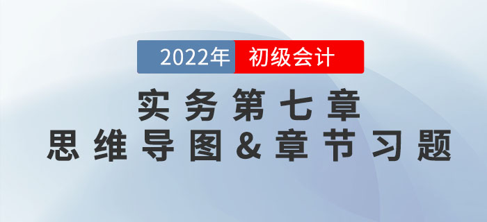 2022年《初级会计实务》第七章思维导图+章节练习