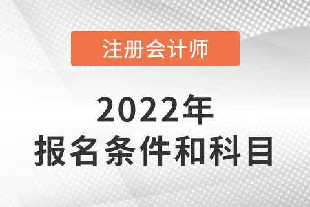 山东省济宁注册会计师报考条件和科目