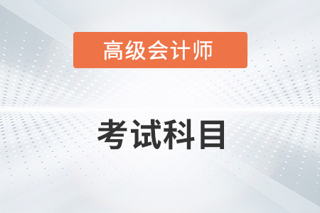 高级会计师考试科目23年什么样？