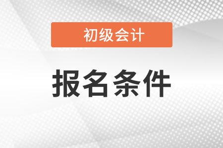 天津市滨海新区2023年初级会计师报名条件是什么？