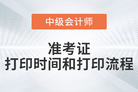 中级会计延期考试准考证打印时间和打印流程发布了吗？