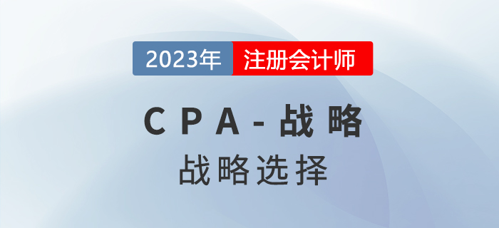 注会战略预习章节速览：第三章战略选择