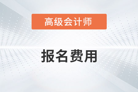 浙江省高级会计师报名费用2023年是多少？