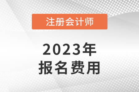 注册会计师一门报名费是多少？