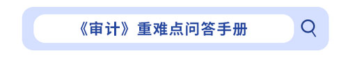 《审计》重难点问答手册 《审计》重难点问答手册