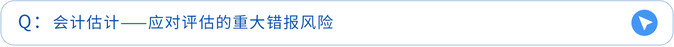 会计估计——应对评估的重大错报风险 会计估计——应对评估的重大错报风险