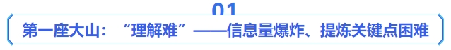 中级会计第一座大山：“理解难”——信息量爆炸、提炼关键点困难