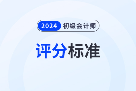 2024年初级会计考试评分标准是什么？