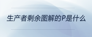 生产者剩余图解的p是什么