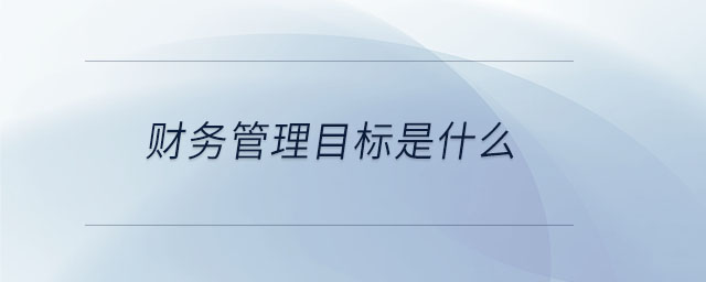 财务管理目标是什么