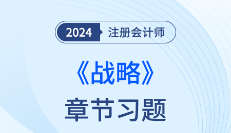 得客观题者得天下！注会《战略》章节习题精练！
