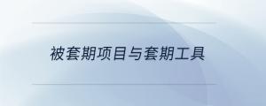 被套期项目与套期工具