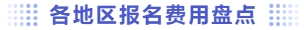 各地区报名费用盘点