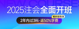 2025年注册会计师课程