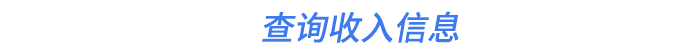 查询收入信息 查询收入信息