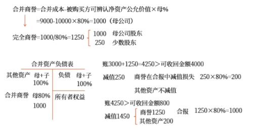 合并商誉与完全商誉 合并商誉与完全商誉