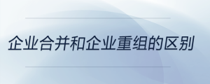 企业合并和企业重组的区别