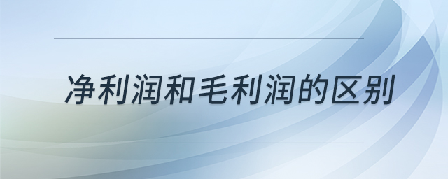 净利润和毛利润的区别 净利润和毛利润的区别