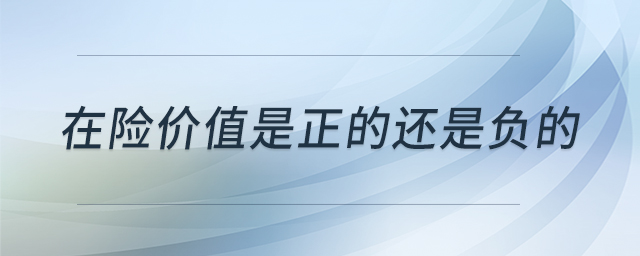 在险价值是正的还是负的 在险价值是正的还是负的
