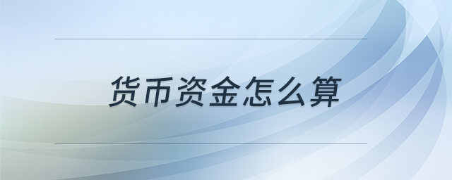 货币资金怎么算