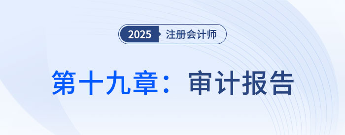 第十九章审计报告_2025年注会审计思维导图