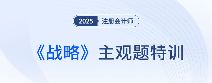 企业外部环境分析_2025注会战略主观题特训