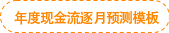 年度现金流逐月预测模板
