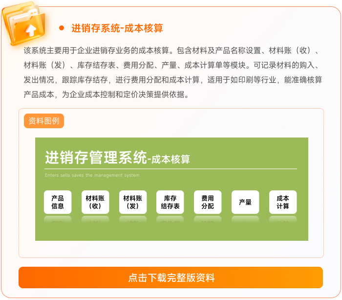 05进销存系统-成本核算