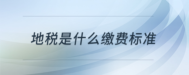 地税是什么缴费标准