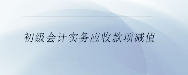 初级会计实务应收款项减值